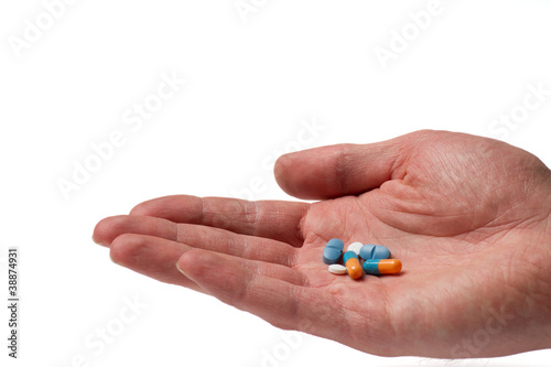 Pillen in der Hand