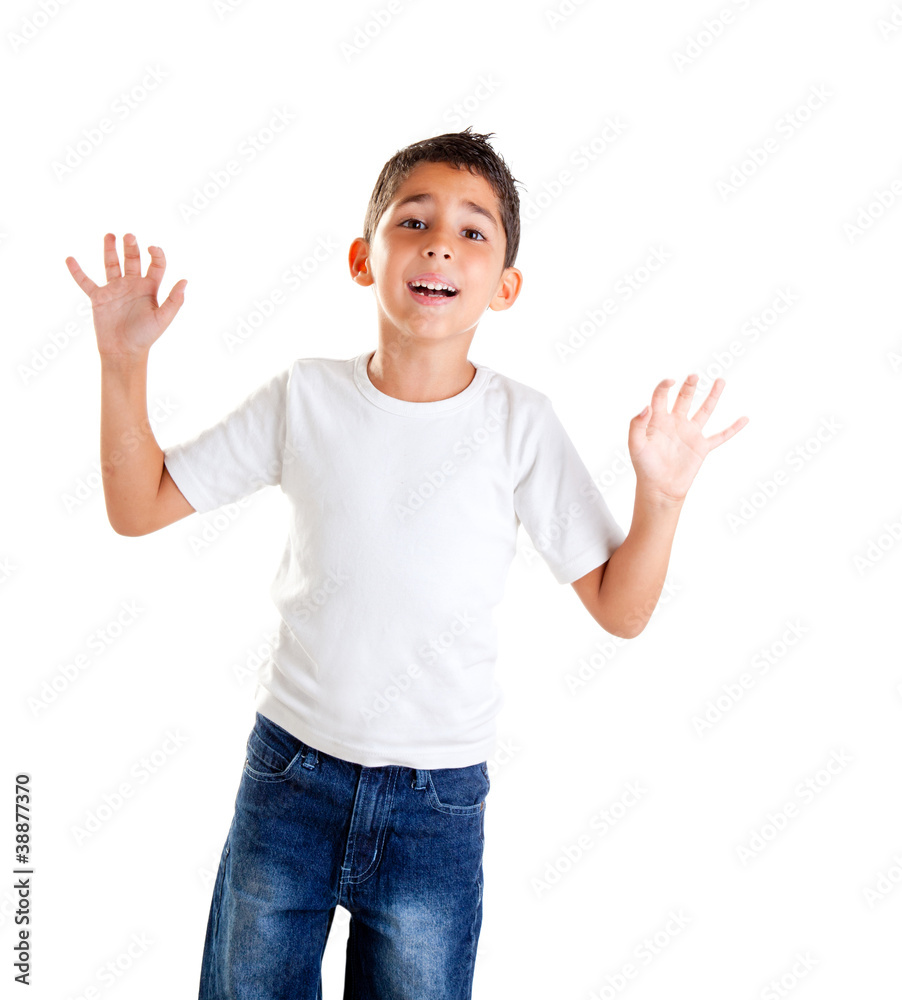 children with funny expression gesture open fingers children with funny expression gesture open fingers