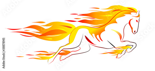 Fiery horse
