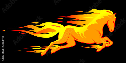Fiery horse