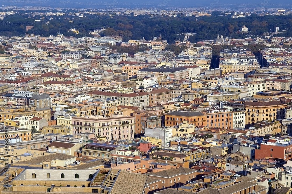 panoramic view of Rome