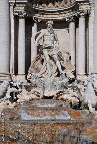 Statua del Dio Oceano, Fontana di Trevi, Roma