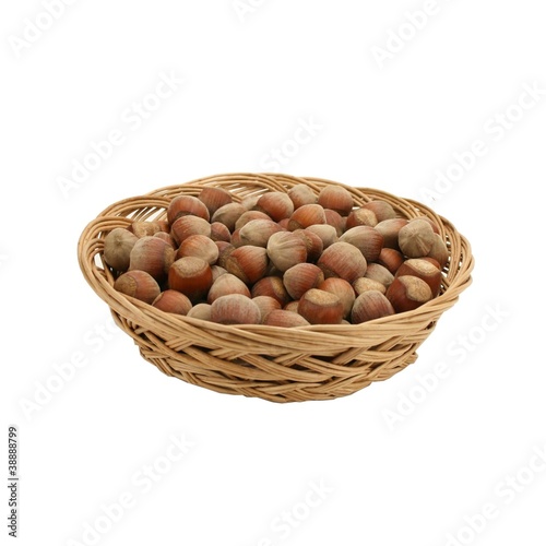Noisettes en panier