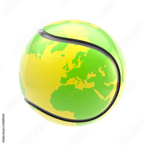 Tennis ball as an Earth pla...