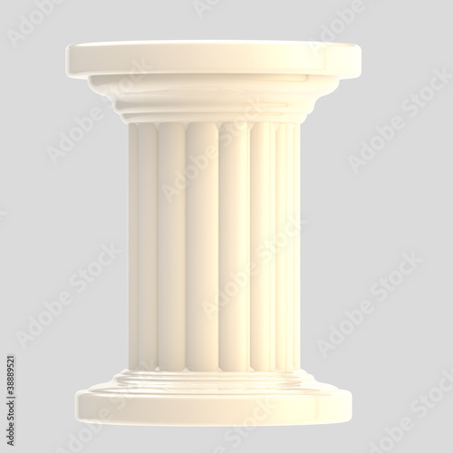 White glossy column pillar ...