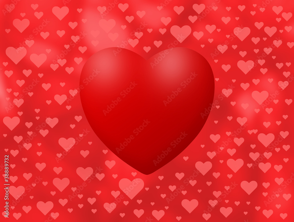 Love background with lot of hearts