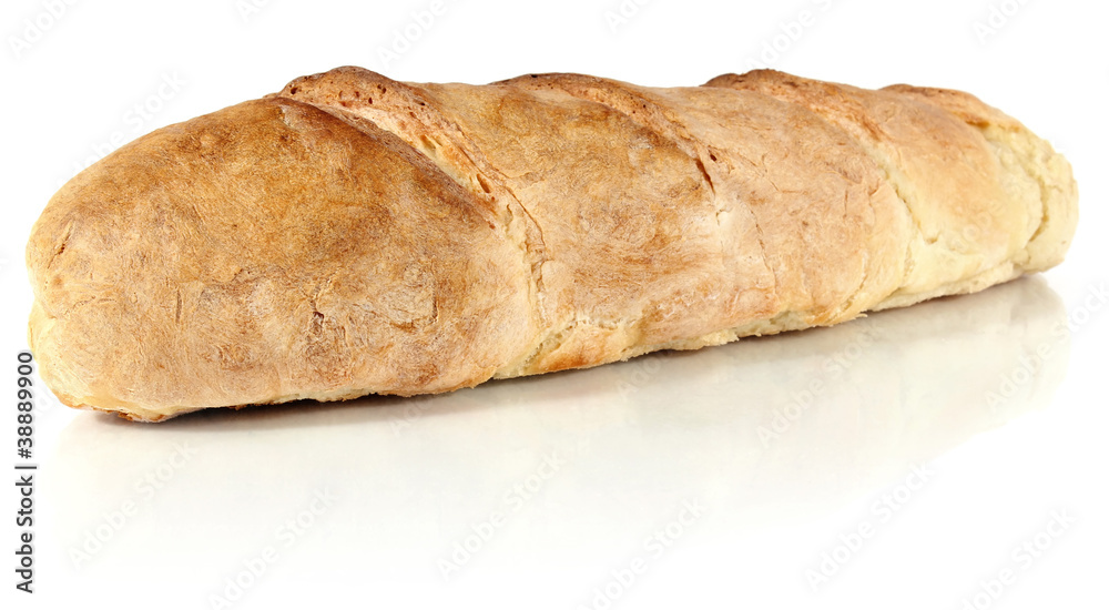 homemade ong loaf  isolated on white background