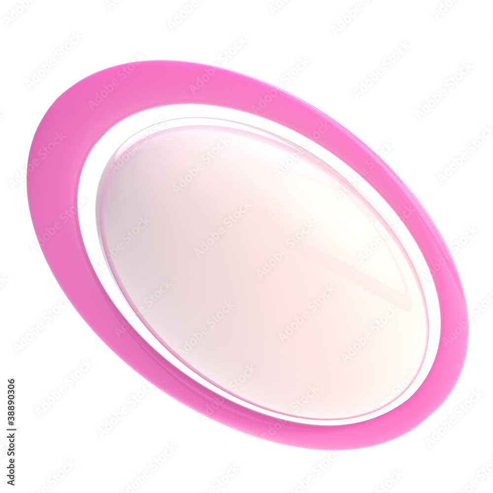 Glossy blank button design template isolated Glossy blank button design template isolated