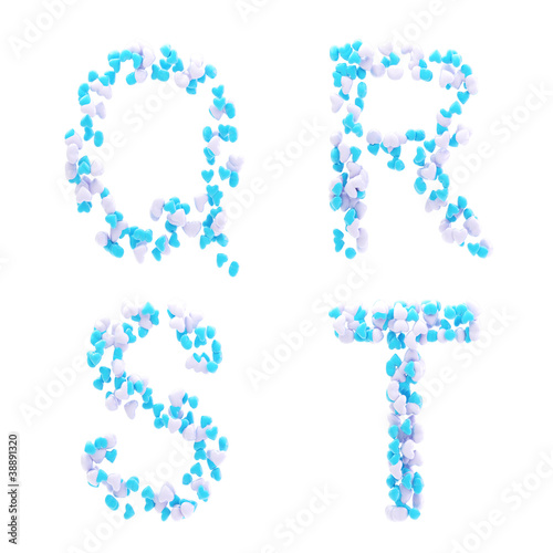 Valentine day love alphabet...