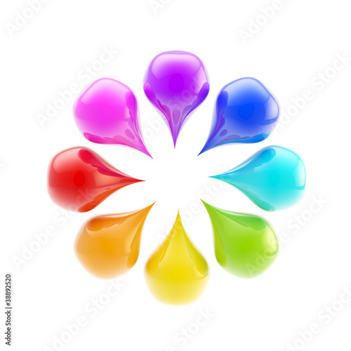 Colorful circular ornament ...