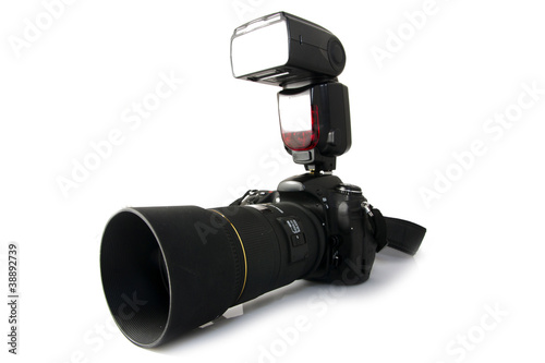 Obraz na płótnie DSLR camera w salonie
