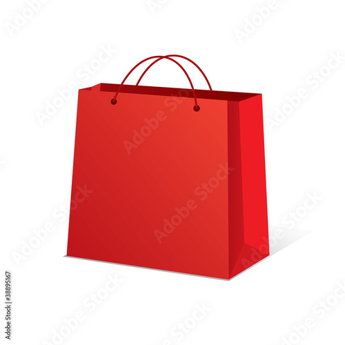 Shop bag red