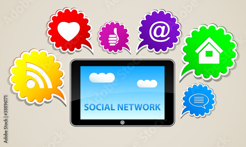 communicate in social networks.