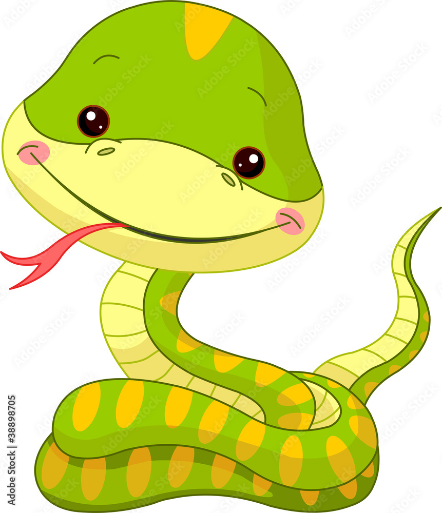 Obraz premium Fun zoo. Snake