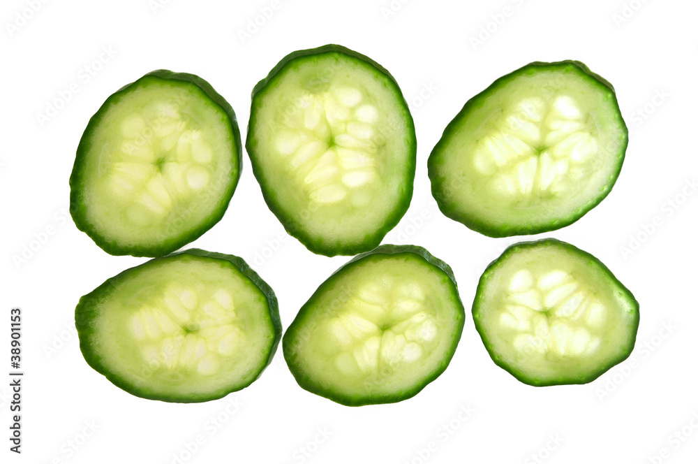 Sliced cucumber Sliced cucumber