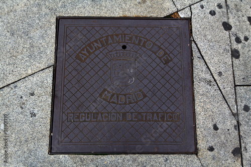 Madrid manhole cover