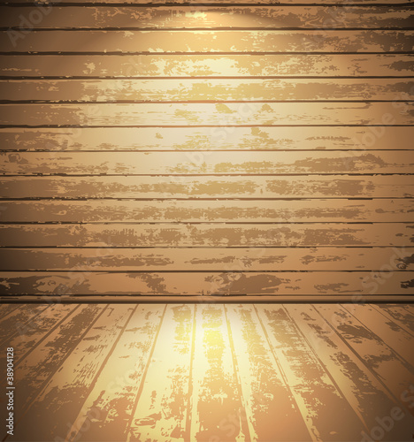 Light wooden room