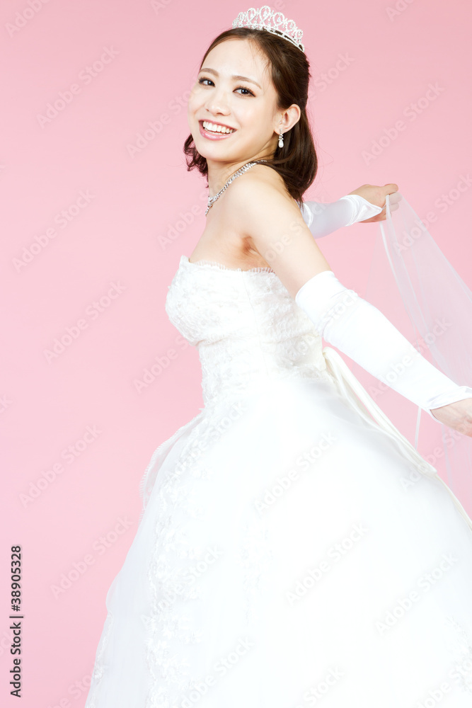 Beautiful asian woman dressed as a bride Beautiful asian woman dressed as a bride
