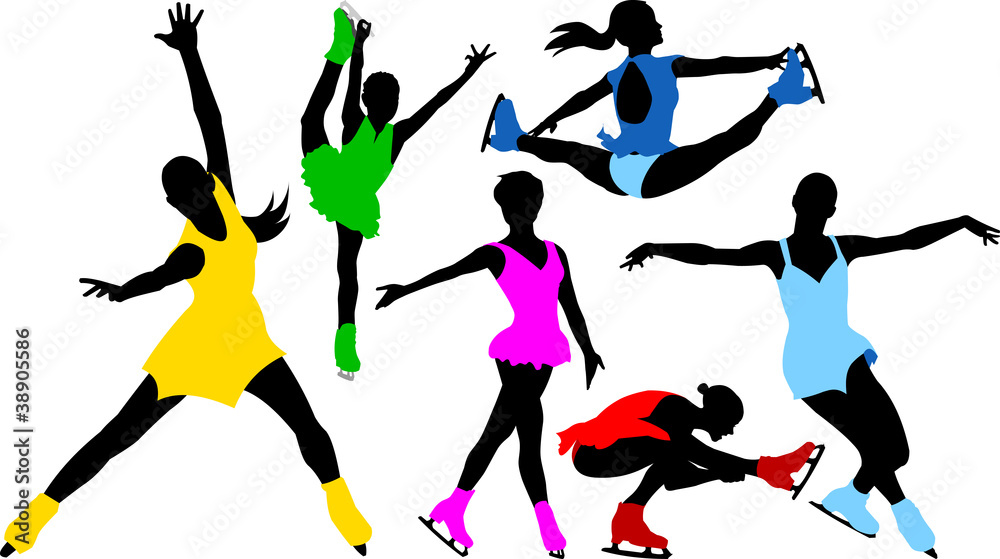 Fototapeta premium figure skating - collection