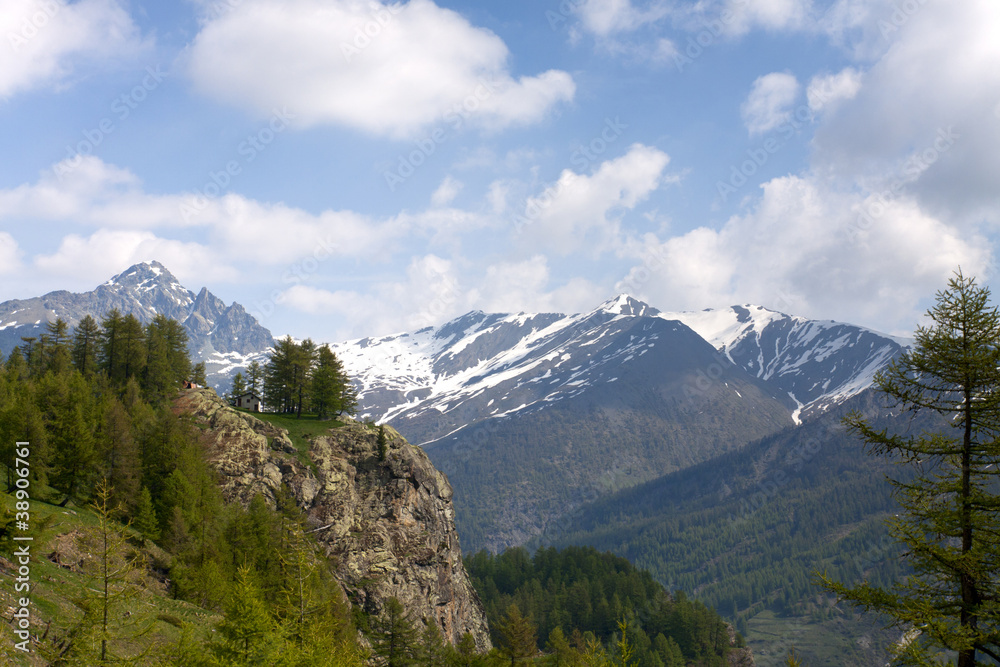 Site of the égorgeou, the park of Queyras,  France