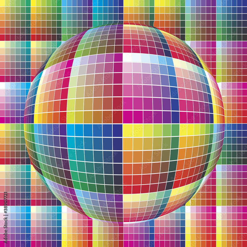 Spherical color guide to match colors for print Stock Vector | Adobe Stock