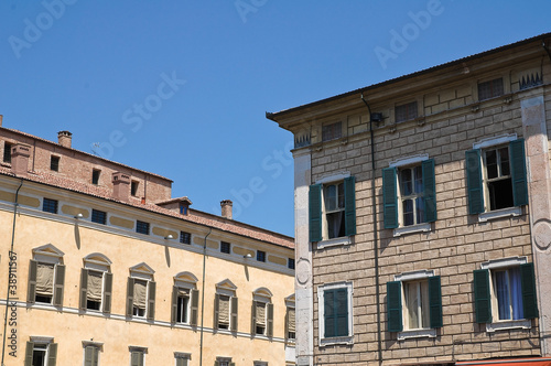 Historical Palaces. Ferrara. Emilia-Romagna. Italy.