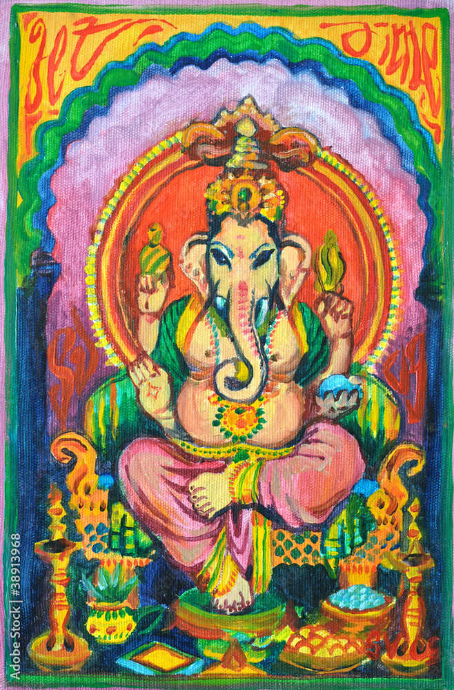 Tableau/Peinture de Ganesh