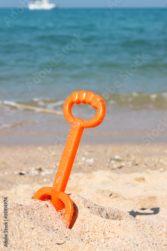 toy on the beach