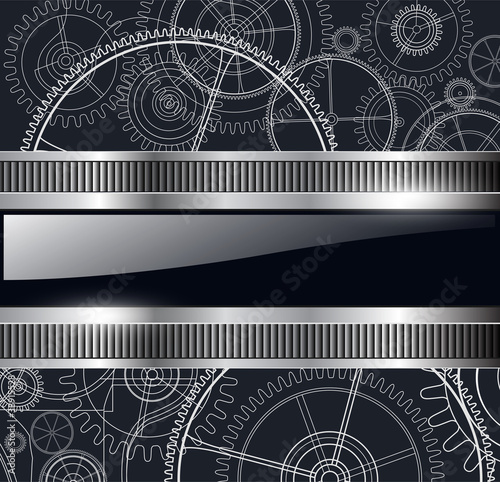 Abstract background with technical drawing
