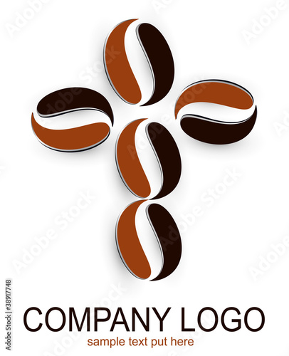 Logo, human shape from coff...