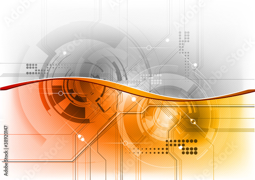 orange tech wave