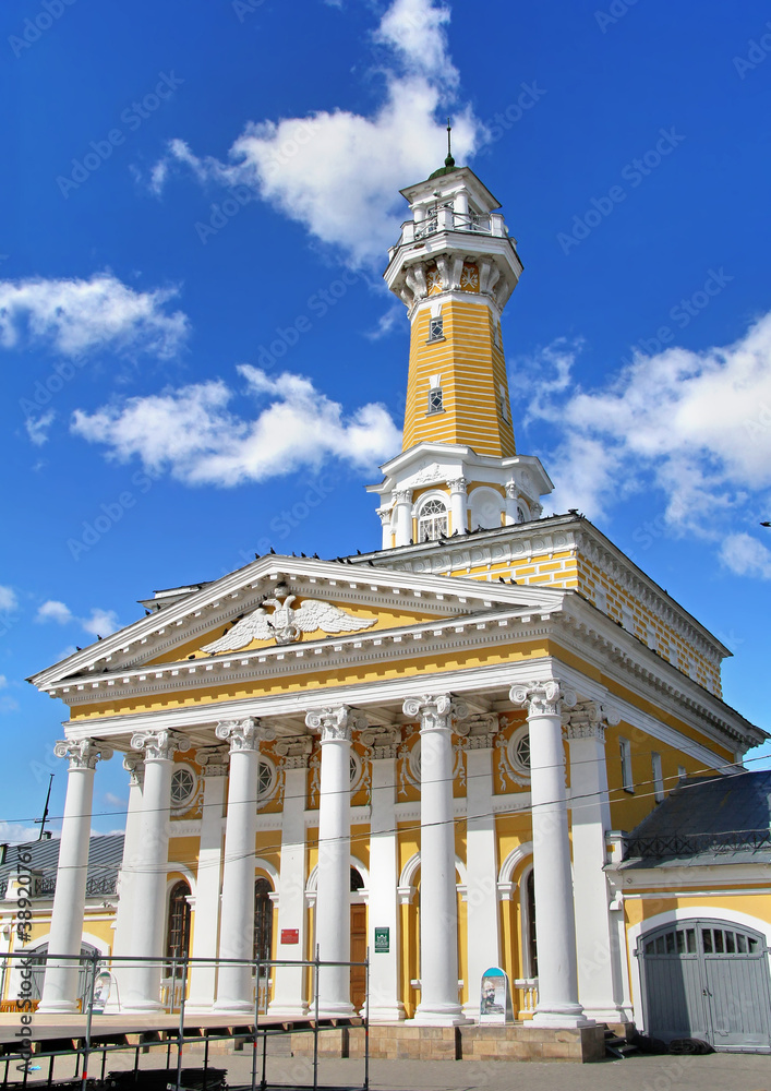 Fototapeta premium Fire lookout tower in Kostroma, Russia