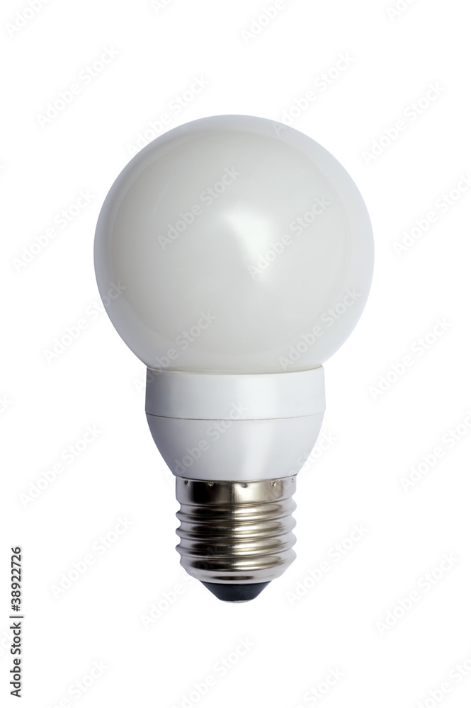 Energy saving bulb. Isolated image. Energy saving bulb. Isolated image.