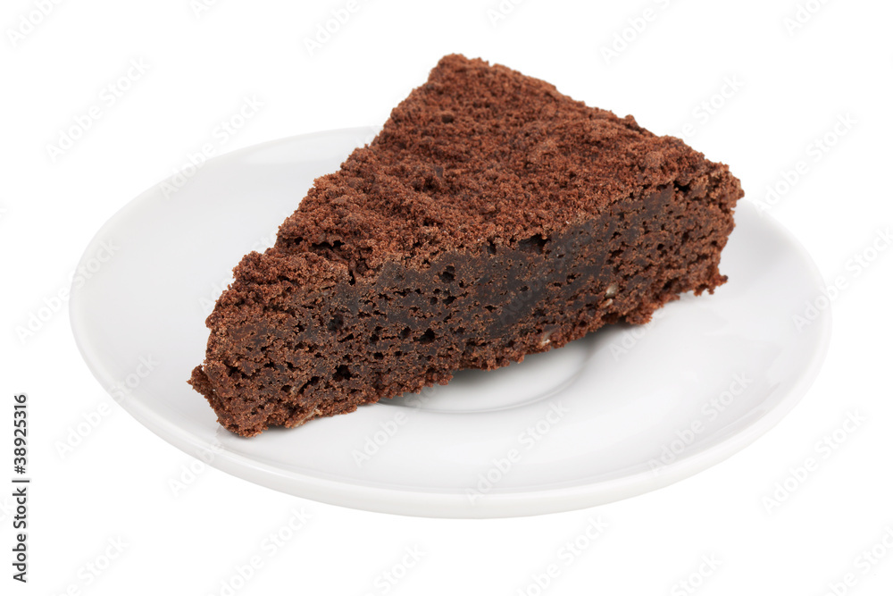 Delicious slice of chocolate cake Delicious slice of chocolate cake