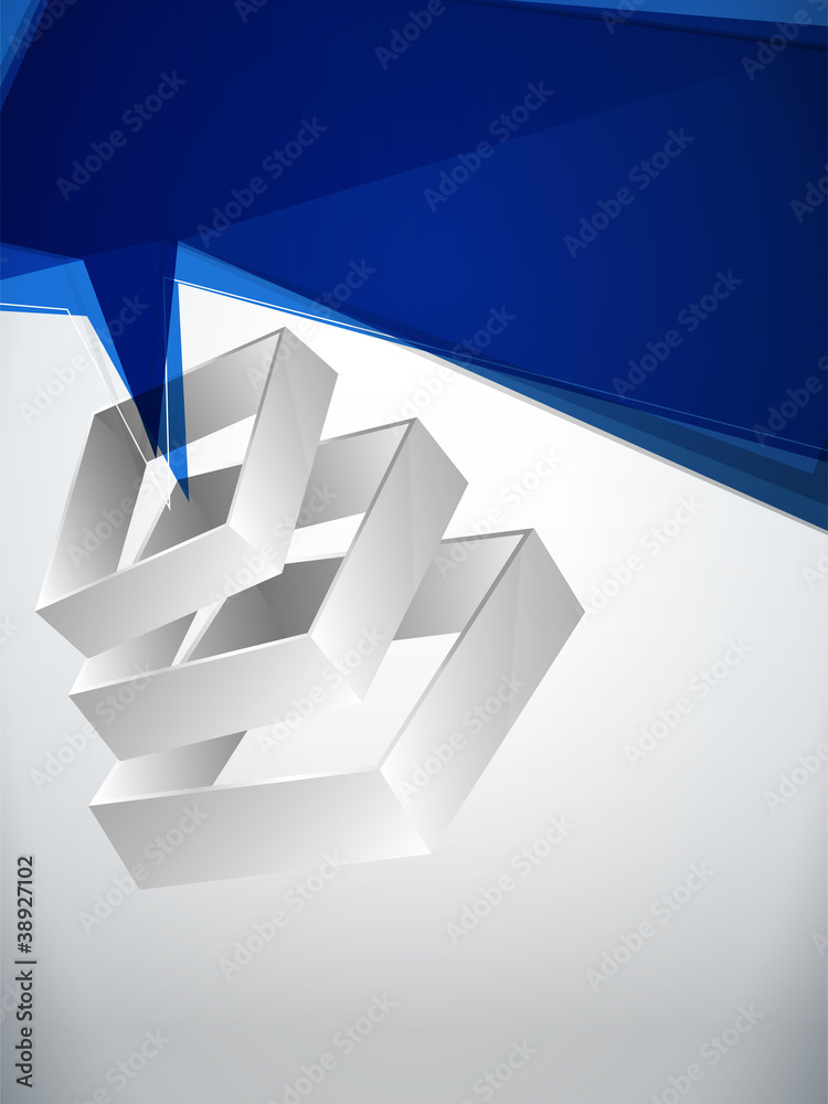 Fototapeta premium Abstract Geometric 3D Background