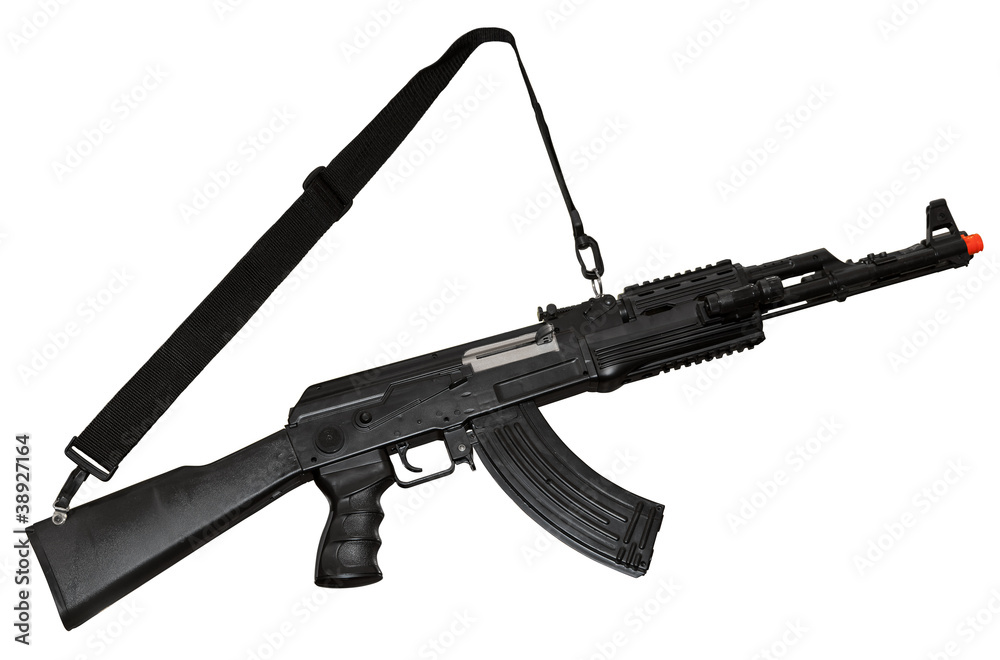 Kalashnikov AK-47 machine gun. Clipping path Kalashnikov AK-47 machine gun. Clipping path