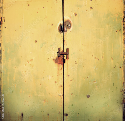 Rusty metal door