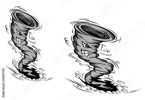 Cartoon hurricane