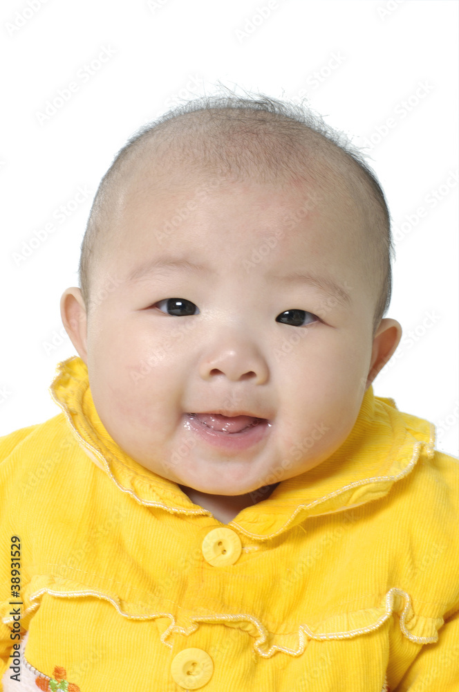 bright closeup portrait of adorable baby bright closeup portrait of adorable baby