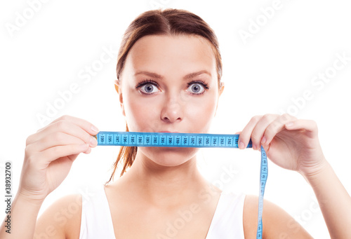 woman with measuring tape