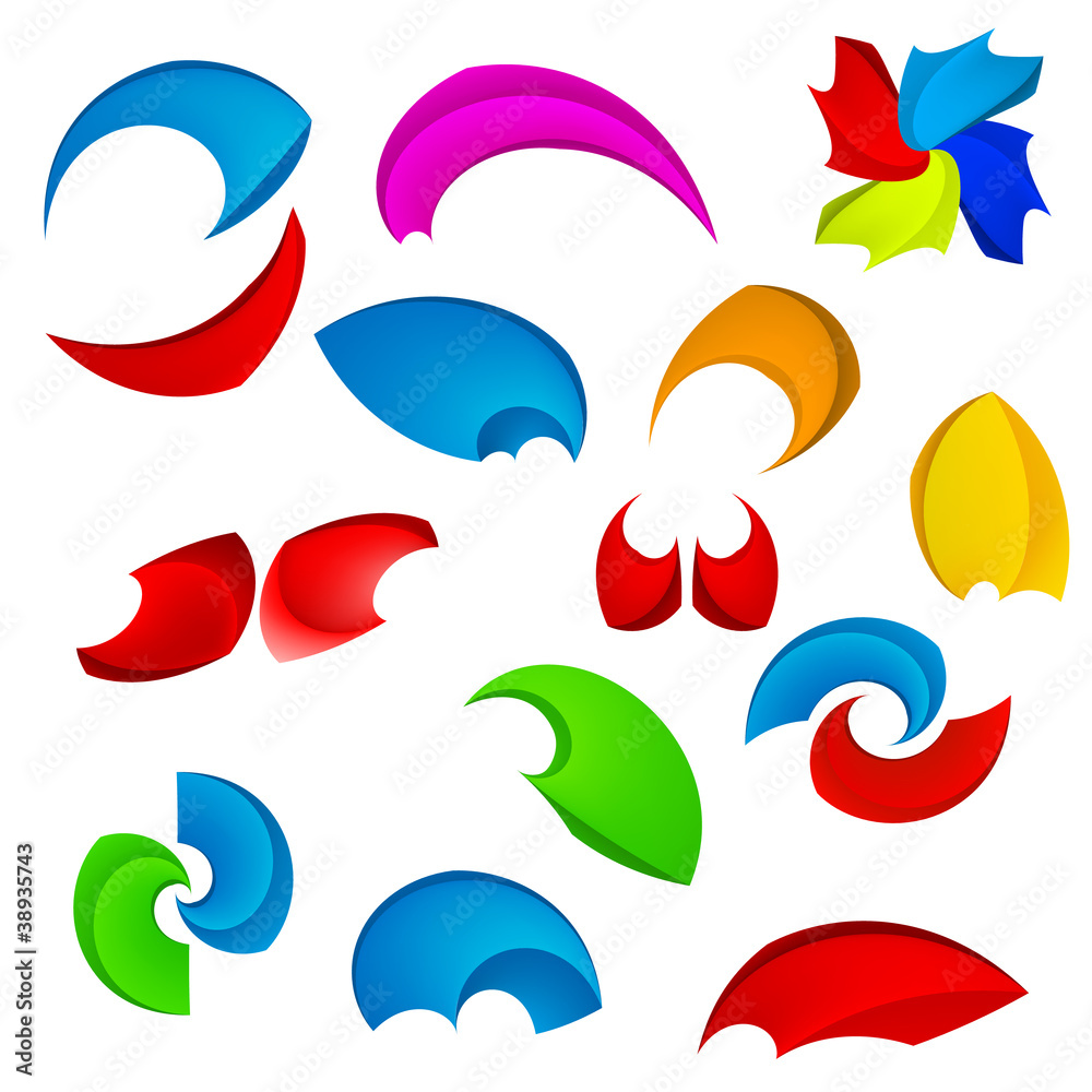 Color abstract elements Color abstract elements