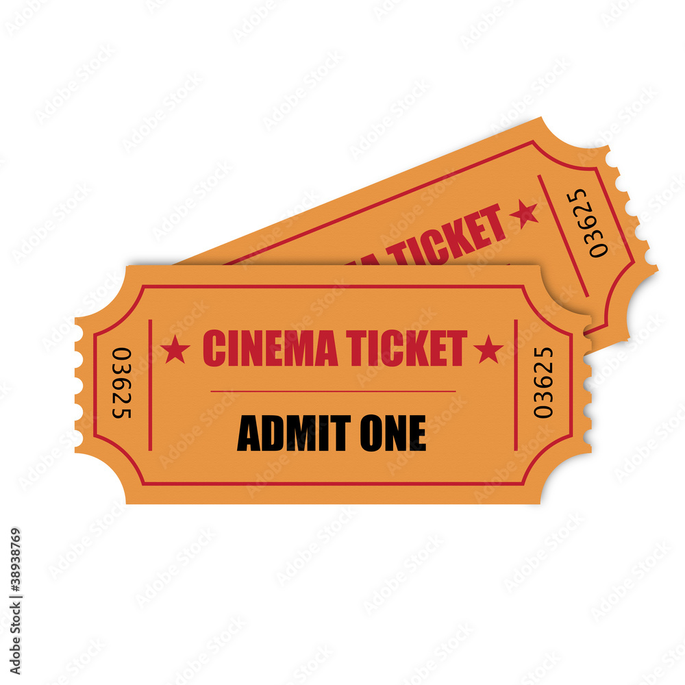 Fototapeta premium Cinema ticket