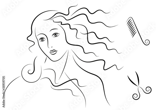 Aphrodite's hair