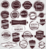 Grunge vintage quality labels