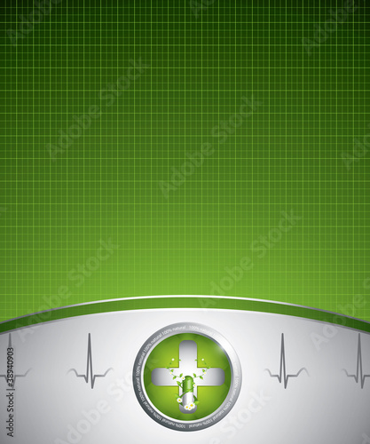 Green medical background