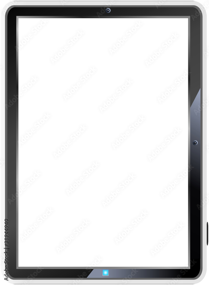 Tablet PC, fictional Illustration, copy space Tablet PC, fictional Illustration, copy space