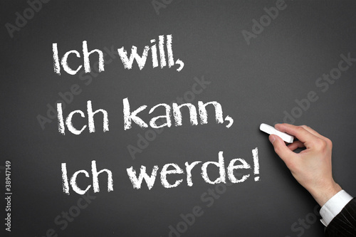 ich will, ich kann, ich werde photo
