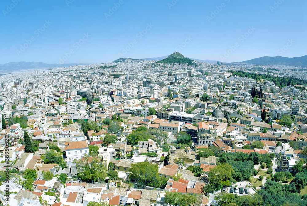 View from the Acropolis to Athens, Greece