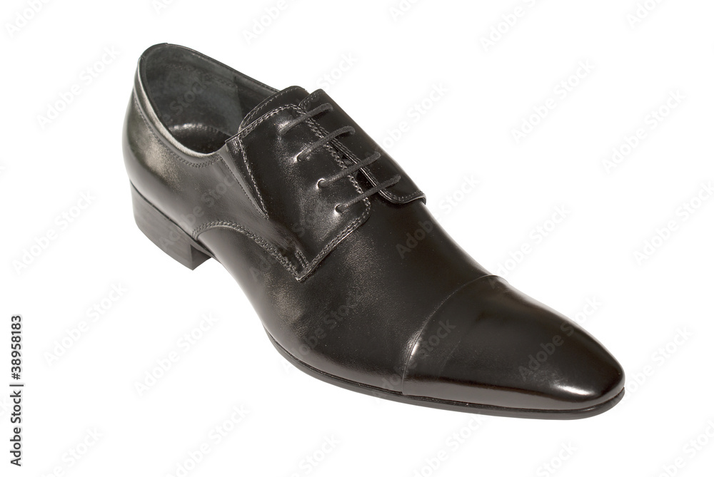 Man's leather footwear isolated on a white background Man's leather footwear isolated on a white background