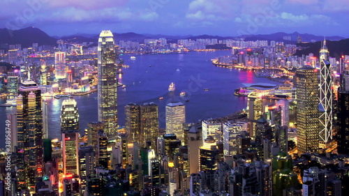 Hong Kong Timelapse from day to night